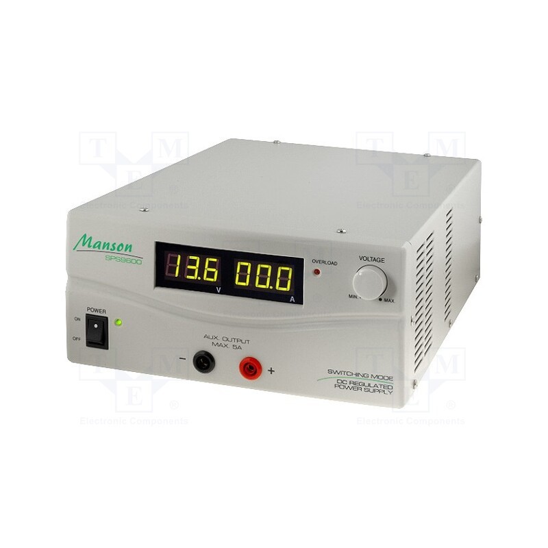 1 pcs x MANSON - SPS-9600 - Power supply: laboratory, switched-mode,single-channel, 5A, 60A