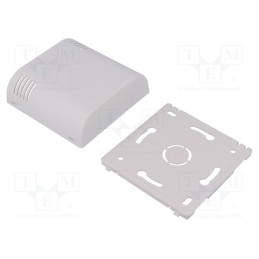 1 pcs x ITALTRONIC - 61.606 - Enclosure: wall mounting, X: 80mm, Y: 80mm, Z: 25mm, ABS, white