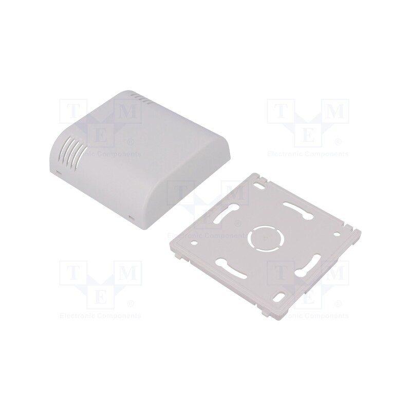 1 pcs x ITALTRONIC - 61.606 - Enclosure: wall mounting, X: 80mm, Y: 80mm, Z: 25mm, ABS, white