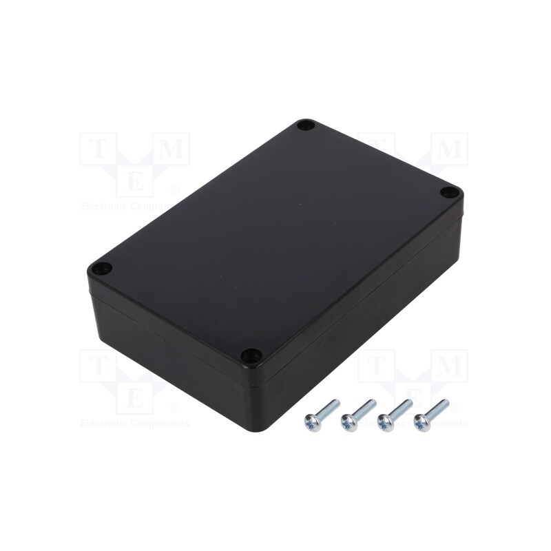 1 pcs x MASZCZYK - KM-178IBK - Enclosure: multipurpose, X: 90mm, Y: 135mm, Z: 35mm, ABS, black, IP65