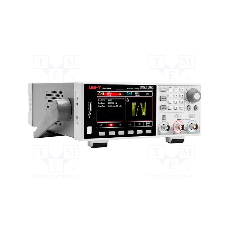 1 pcs x UNI-T - UTG1022X - Generator: arbitrary, function, 20MHz, LCD TFT 4,3', 480x272