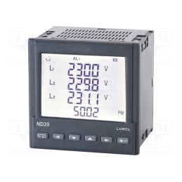 1 pcs x LUMEL - ND20 221200M1 - Meter: network parameters, digital,mounting, LCD 3,5', ND20, IP65