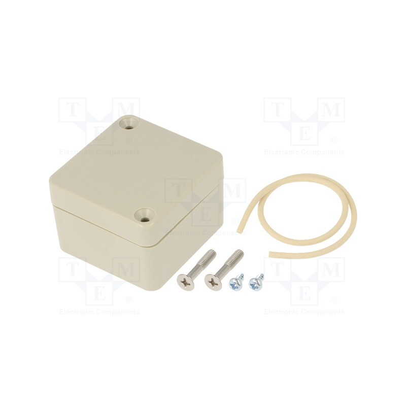 1 pcs x HAMMOND - RZ0362 - Enclosure: multipurpose, X: 50mm, Y: 52mm, Z: 35mm, Ritec, ABS, beige