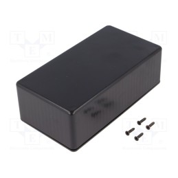 1 pcs x HAMMOND - 1591DSBK - Enclosure: multipurpose, X: 80mm, Y: 150mm, Z: 50mm, 1591S, ABS, black