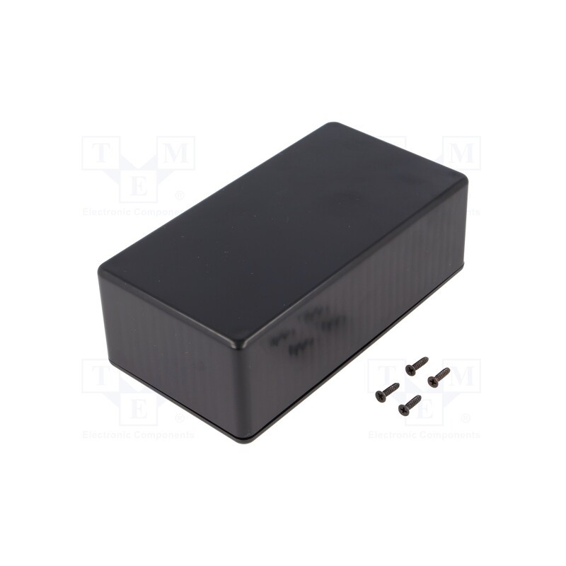 1 pcs x HAMMOND - 1591DSBK - Enclosure: multipurpose, X: 80mm, Y: 150mm, Z: 50mm, 1591S, ABS, black