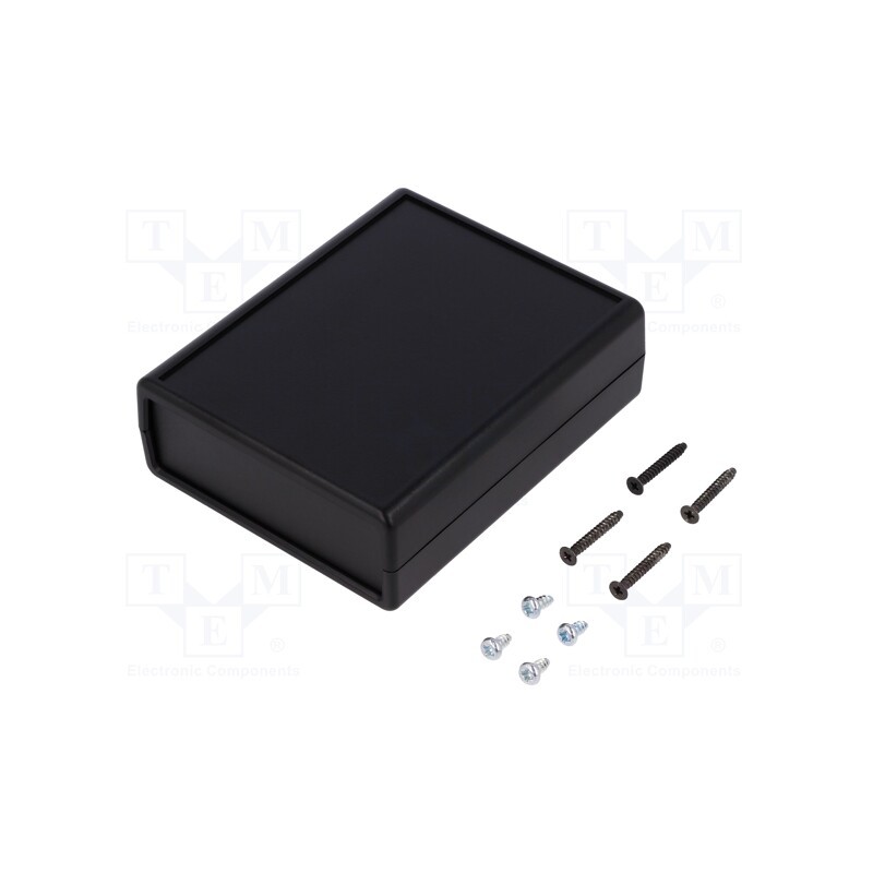 1 pcs x HAMMOND - 1593BBBK - Enclosure: multipurpose, 1593, X: 77mm, Y: 95mm, Z: 30mm, ABS, black
