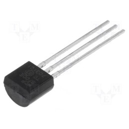 1 pcs x MICROCHIP TECHNOLOGY - MCP9700-E/TO - IC: temperature converter, LAT, -40÷125°C, 2.3÷5.5V, TO92, THT