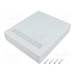 1 pcs x MASZCZYK - KM-190WG - Enclosure: with panel, vented, X: 150mm, Y: 178mm, Z: 40mm, ABS, grey
