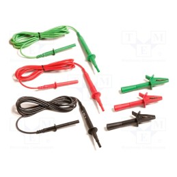1 set x FLUKE - TL1550B - Test lead, probe tip x3,banana plug 4mm x3, black,red,green