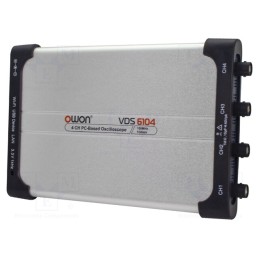 1 pcs x OWON - VDS6074 - PC connected oscilloscope, 70MHz, Ch: 4, 10Mpts, 1Gsps, 40V, 8bit