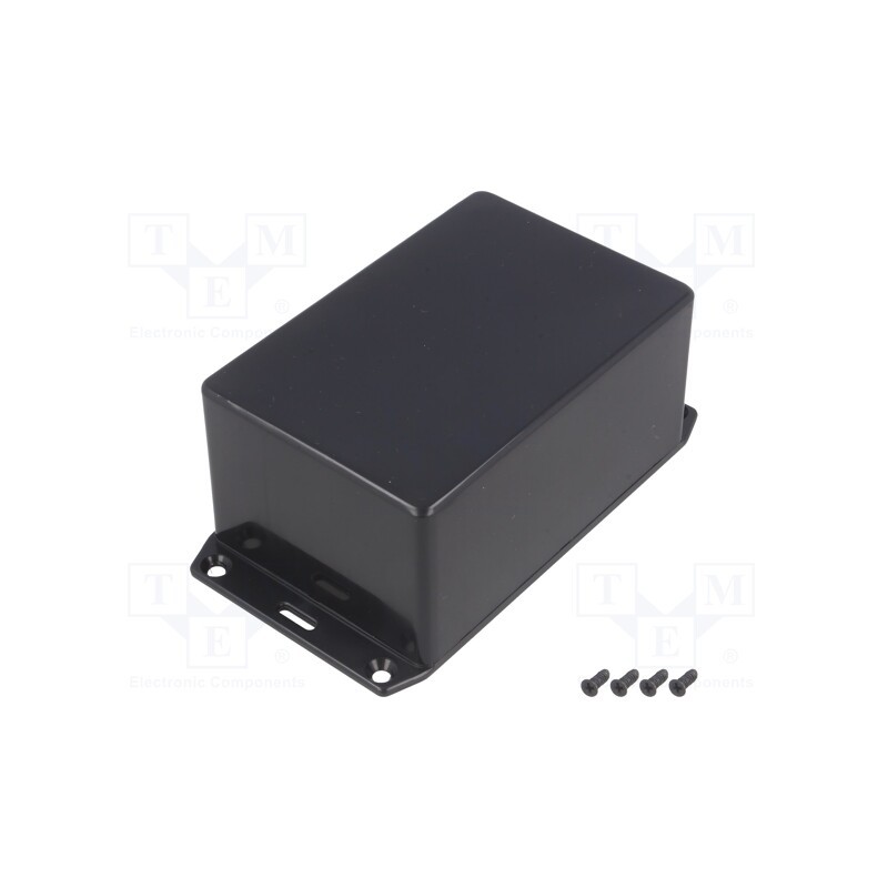 1 pcs x HAMMOND - 1591TSFLBK - Enclosure: multipurpose, X: 80mm, Y: 120mm, Z: 55mm, 1591S, ABS, black