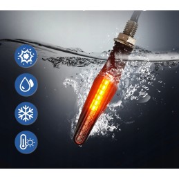 12x LED quad dynamic indicators, floating