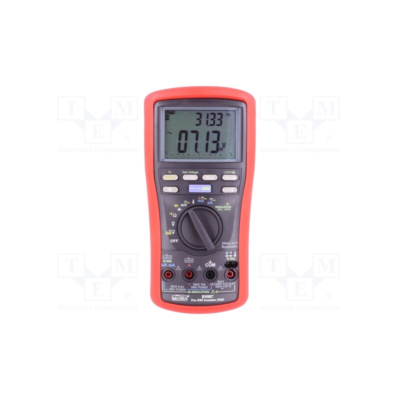 1 pcs x BRYMEN - BM887 - Meter: insulation resistance, LCD, Sampling: 5x/s, 2uF÷20mF