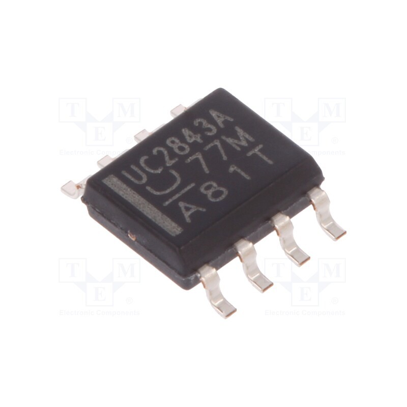 1 pcs x TEXAS INSTRUMENTS - UC2843AD8G4 - IC: PMIC, PWM controller, 1A, 47÷500kHz, Ch: 1, SO8, Uoper: 7.6÷30V