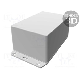 1 pcs x HAMMOND - 1591XXTSFLBK - Enclosure: multipurpose, X: 83mm, Y: 123mm, Z: 59mm, 1591XXS, ABS