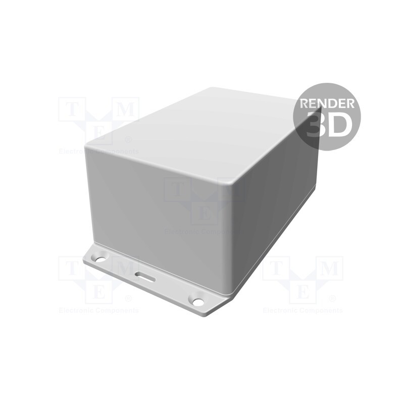 1 pcs x HAMMOND - 1591XXTSFLBK - Enclosure: multipurpose, X: 83mm, Y: 123mm, Z: 59mm, 1591XXS, ABS