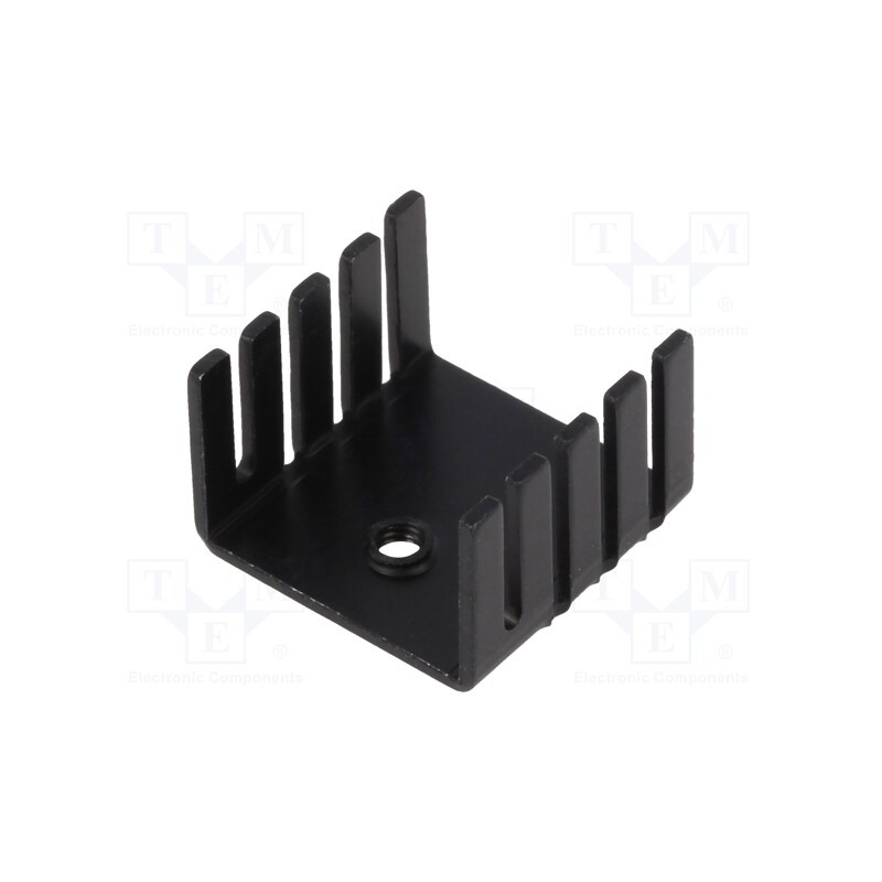 1 pcs x Advanced Thermal Solutions - ATS-PCBT1078 - Heatsink: extruded, U, TO220, black, L: 19mm, W: 19mm, H: 12.7mm