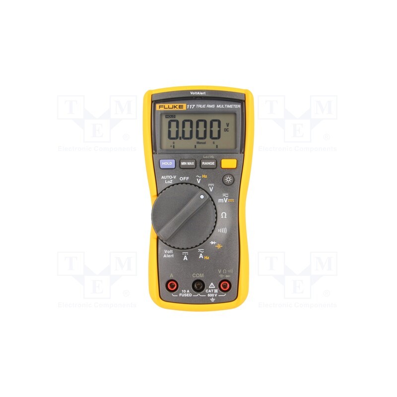 1 pcs x FLUKE - FLUKE 117 - Digital multimeter, LCD, 3,75 digit (6000), True RMS AC