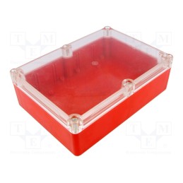 1 pcs x KRADEX - Z74H RED - Enclosure: multipurpose, X: 126mm, Y: 176mm, Z: 57mm, ABS, red, gasket