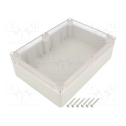 1 pcs x KRADEX - Z74JPH ABS - Enclosure: multipurpose, X: 126mm, Y: 176mm, Z: 57mm, ABS, grey, IP65