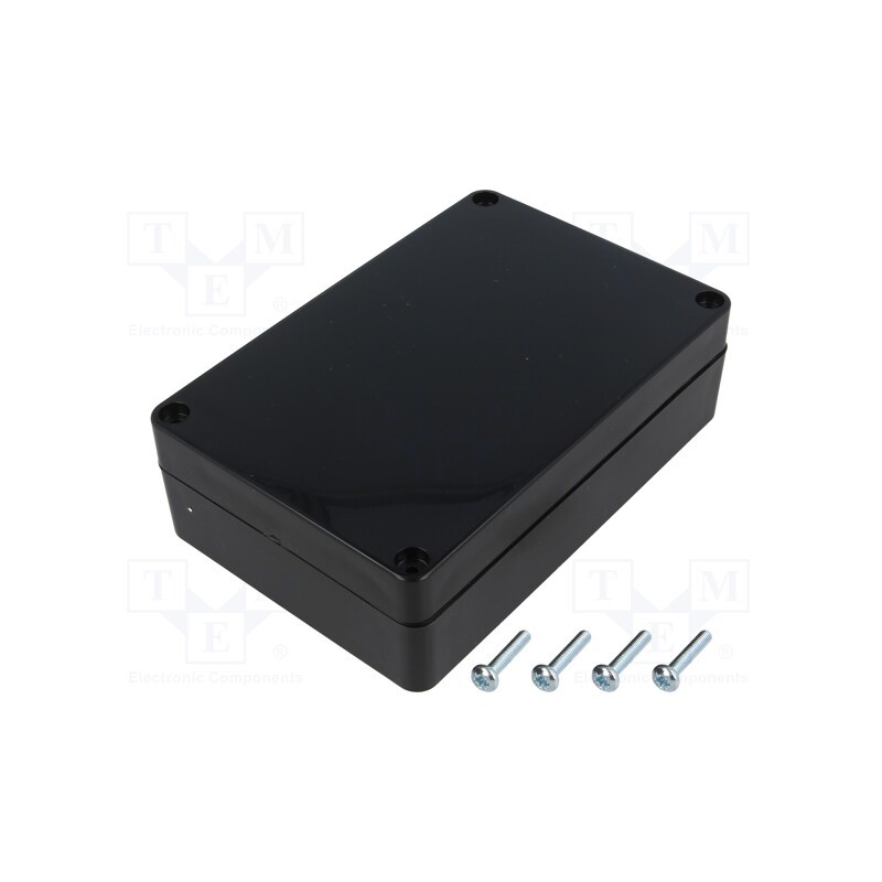 1 pcs x MASZCZYK - KM-177IBK - Enclosure: multipurpose, X: 90mm, Y: 135mm, Z: 40mm, ABS, black, IP65