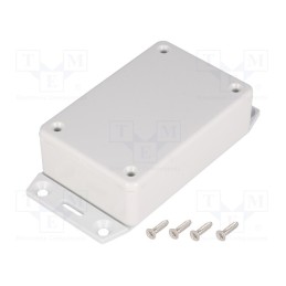 1 pcs x HAMMOND - 1591MF2SGY - Enclosure: multipurpose, X: 56mm, Y: 85mm, Z: 27mm, 1591, ABS, grey