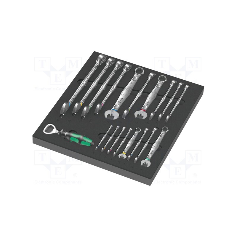 1 set x WERA - 5150121001 - Wrenches set, combination spanner, Joker 6003, 19pcs.