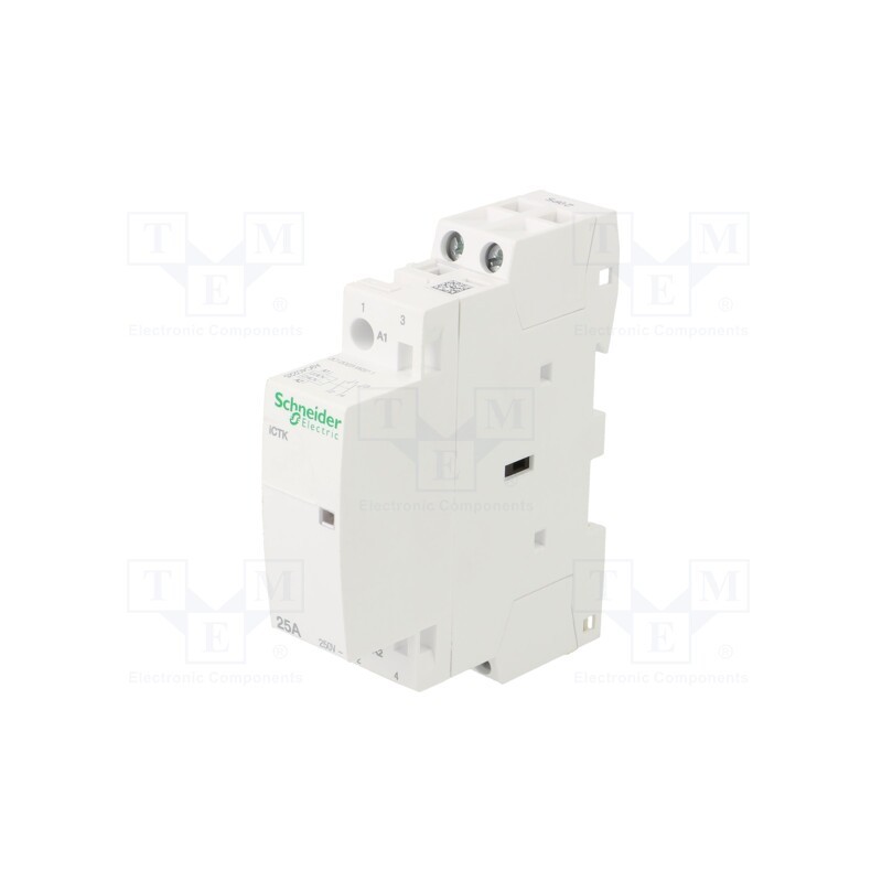 1 pcs x SCHNEIDER ELECTRIC - A9C40225 - Contactor: 2-pole installation, 25A, 230÷240VAC, NO x2, IP20, 500V