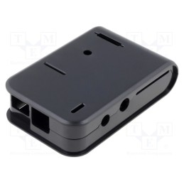 1 pcs x HAMMOND - 1593HAMPIBK - Enclosure: for computer, Raspberry Pi, ABS, black, X: 65.5mm
