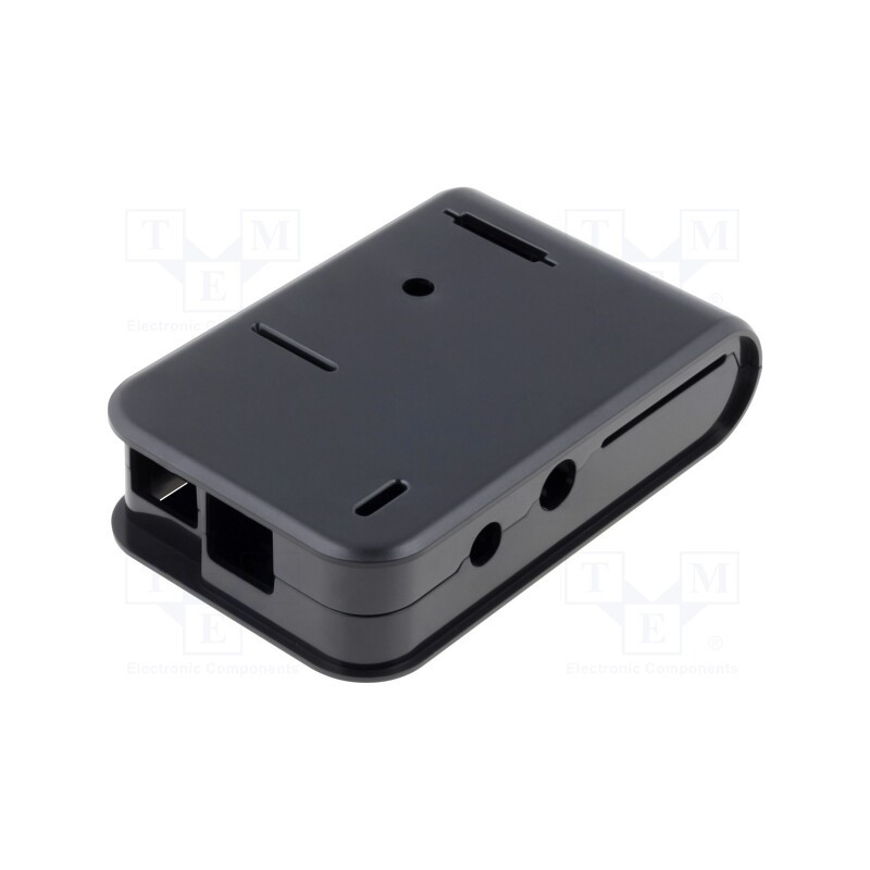 1 pcs x HAMMOND - 1593HAMPIBK - Enclosure: for computer, Raspberry Pi, ABS, black, X: 65.5mm