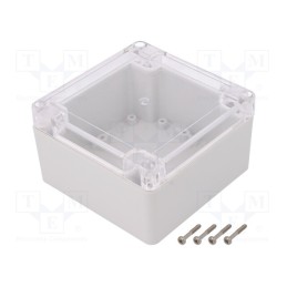 1 pcs x KRADEX - ZP105.105.60JPH TM ABS-PC - Enclosure: multipurpose, X: 105mm, Y: 105mm, Z: 60mm, ZP, ABS, gasket