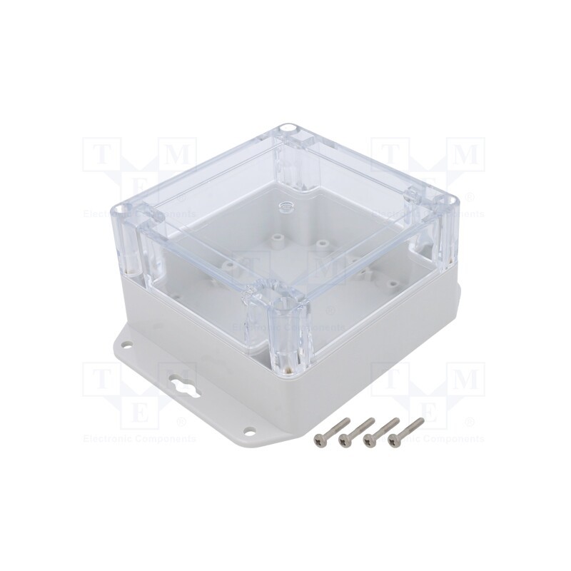 1 pcs x KRADEX - ZP105.105.60UJPH TM ABS-PC - Enclosure: multipurpose, X: 105mm, Y: 105mm, Z: 60mm, ZP, ABS, gasket
