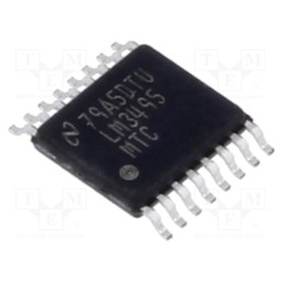 1 pcs x TEXAS INSTRUMENTS - LM3495MTC/NOPB - IC: PMIC, DC/DC converter, Uin: 2.9÷18VDC, Uout: 0.6÷5.5VDC, Ch: 1