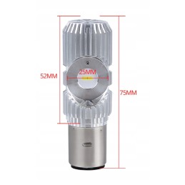 LED bulb motorcycle quad ba20d s2 h6 csp 1400lm