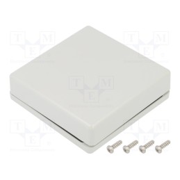 1 pcs x HAMMOND - 1551WXGY - Enclosure: multipurpose, X: 80mm, Y: 80mm, Z: 24mm, 1551W, light grey