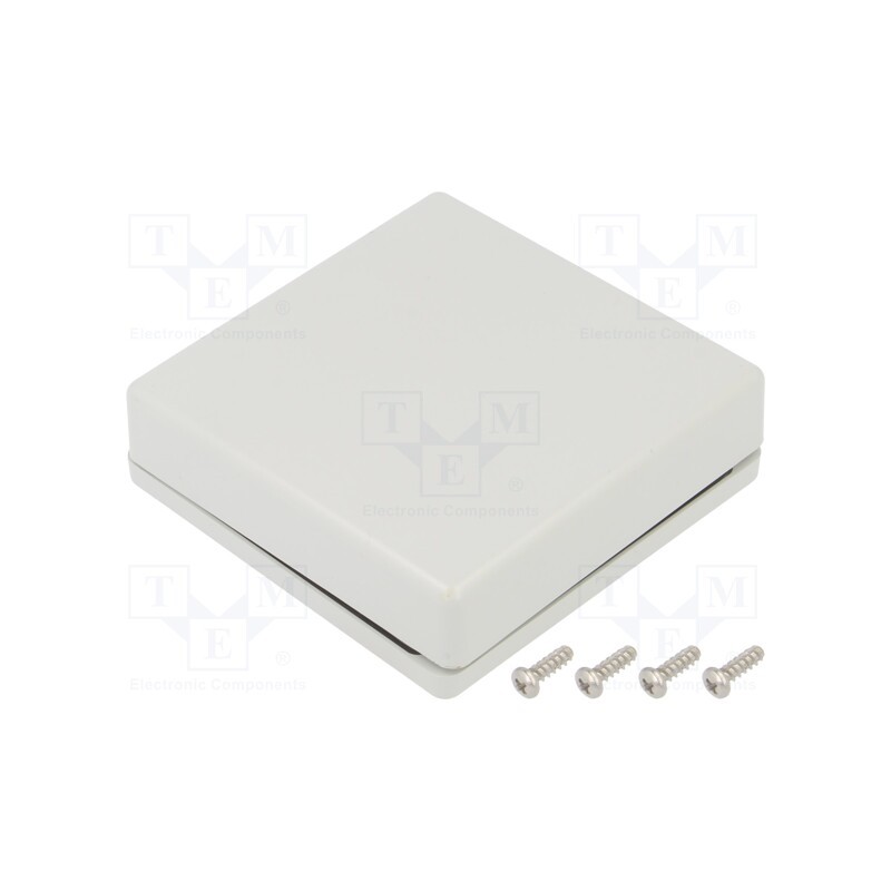 1 pcs x HAMMOND - 1551WXGY - Enclosure: multipurpose, X: 80mm, Y: 80mm, Z: 24mm, 1551W, light grey