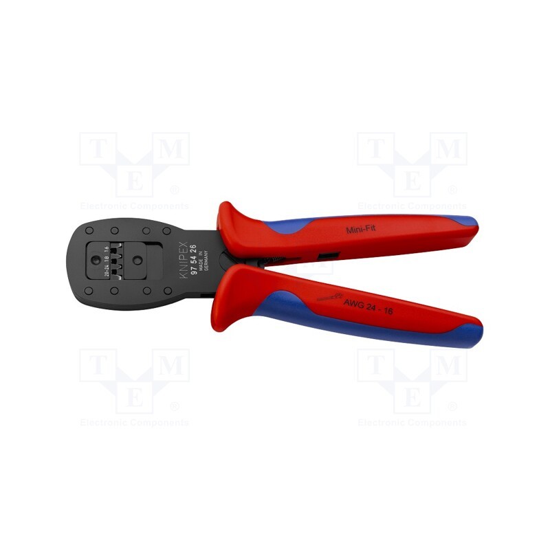 1 pcs x KNIPEX - 97 54 26 - Tool: for crimping, Mini-Fit® terminals