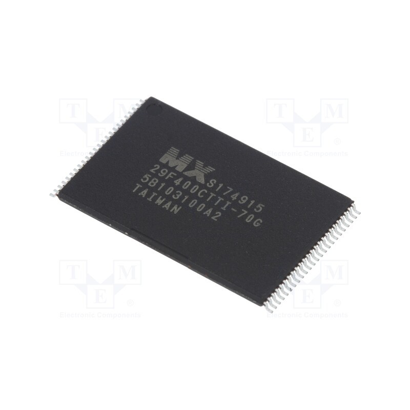 1 pcs x MACRONIX INTERNATIONAL - MX29F400CTTI-70G/TRAY - IC: FLASH memory, 4MbFLASH, 70ns, TSOP48, parallel
