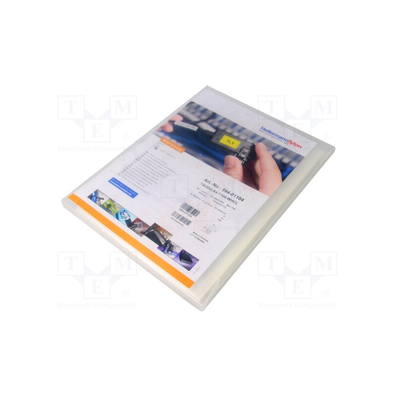 1 pcg x HELLERMANNTYTON - 594-01104 - Label, 25.4mm, 36.5mm, white, TAGPRINTPRO2.0EU, -40÷150°C
