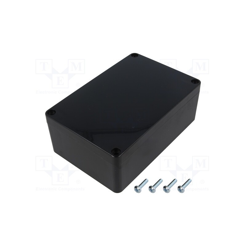 1 pcs x MASZCZYK - KM-176IBK - Enclosure: multipurpose, X: 90mm, Y: 135mm, Z: 50mm, ABS, black, IP65