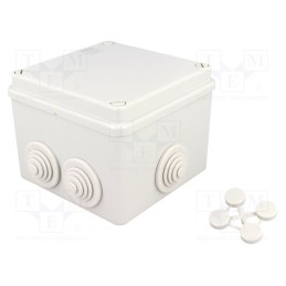 1 pcs x ABB - 1SL0821A00 - Enclosure: junction box, X: 113mm, Y: 113mm, Z: 87mm, wall mount