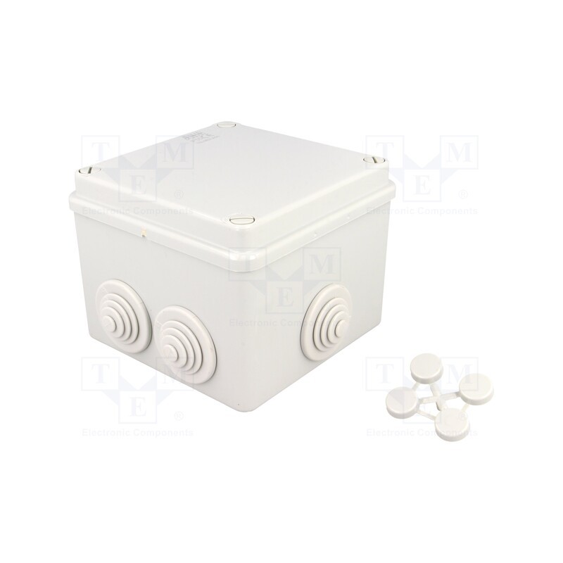 1 pcs x ABB - 1SL0821A00 - Enclosure: junction box, X: 113mm, Y: 113mm, Z: 87mm, wall mount