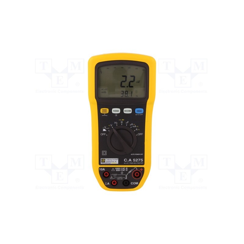 1 pcs x CHAUVIN ARNOUX - C.A 5275 - Digital multimeter, LCD, (6000), Bargraph: 61segm, 5x/s, True RMS