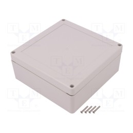 1 pcs x KRADEX - ZP150.150.60JH TM ABS - Enclosure: multipurpose, X: 150mm, Y: 150mm, Z: 60mm, ZP, ABS, gasket