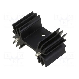 1 pcs x SEIFERT ELECTRONIC - KL-195/25,4/SW - Heatsink: extruded, grilled, black, L: 25.4mm, W: 42mm, H: 25.4mm