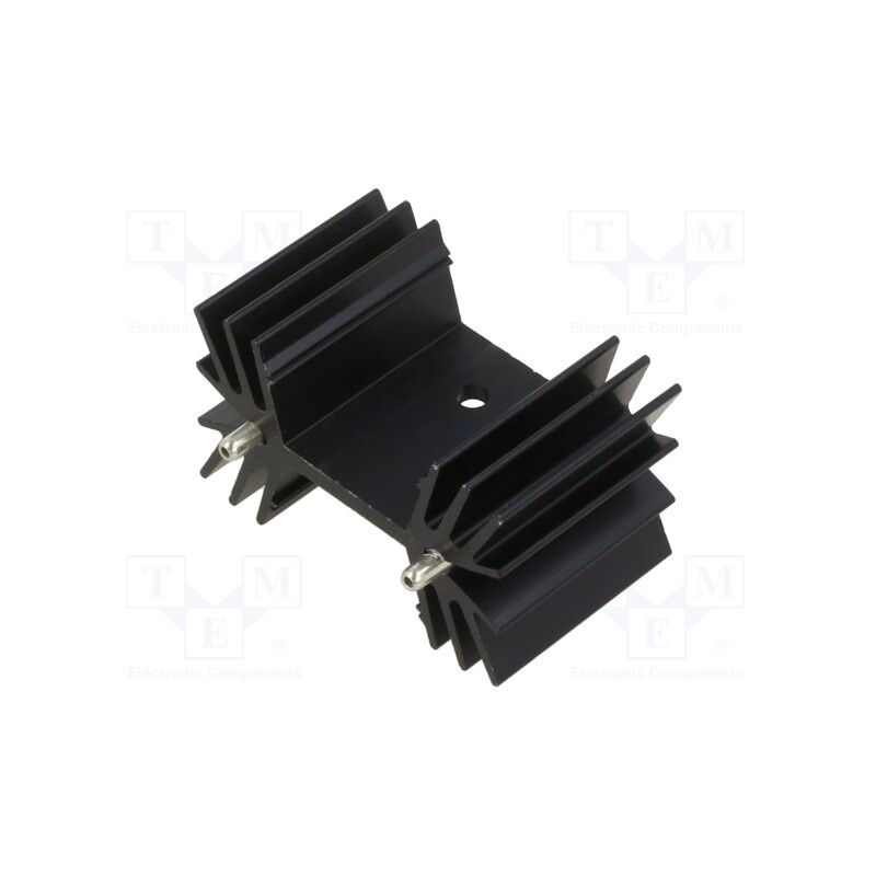 1 pcs x SEIFERT ELECTRONIC - KL-195/25,4/SW - Heatsink: extruded, grilled, black, L: 25.4mm, W: 42mm, H: 25.4mm