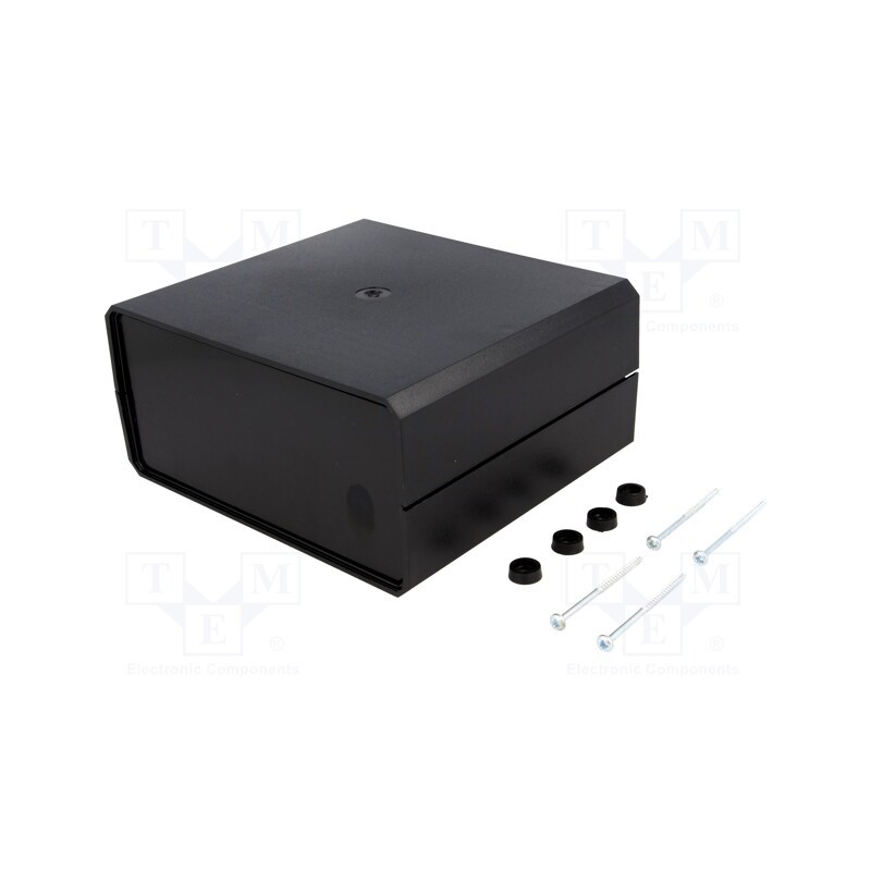 1 pcs x MASZCZYK - KM-85 BK - Enclosure: with panel, X: 160mm, Y: 180mm, Z: 85mm, ABS, black