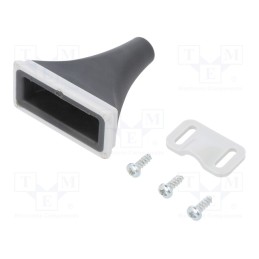 1 set x HAMMOND - 1552CPGKITGY - Strain relief, HM-1552C1GY,HM-1552C3GY,HM-1552C5GY, light grey