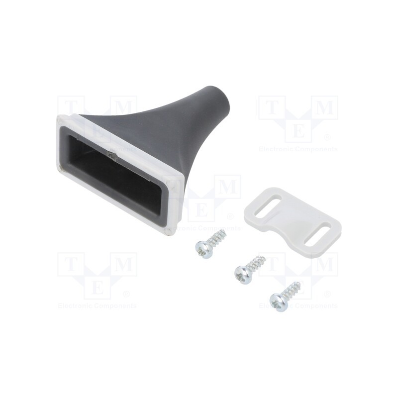 1 set x HAMMOND - 1552CPGKITGY - Strain relief, HM-1552C1GY,HM-1552C3GY,HM-1552C5GY, light grey