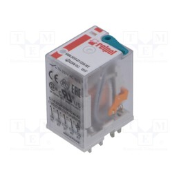 1 pcs x RELPOL - R4N-2014-23-1220-WT - Relay: electromagnetic, 4PDT, Ucoil: 220VDC, Icontacts max: 6A